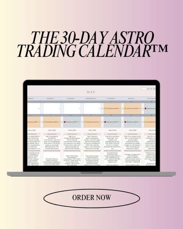 30-Day Astro Trading Calendar™ – Harmonic Market Timing System